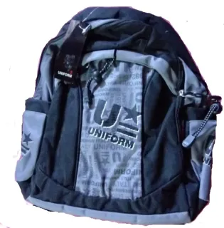 Mochila UNIFORM 2 cierres y 2 bolsillos Lat.